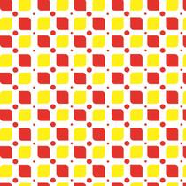 Papel De Parede Lavável Arabesco Amarelo E Vermelho 3M