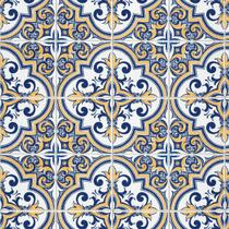 Papel de Parede Lavável Azulejo Português Vintage Azul 3m