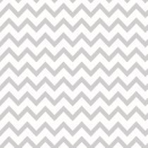Papel De Parede Lavável Chevron Cinza Claro 12m