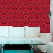 Papel de Parede Lavável Clássico Arabesco ca0010 Vermelho Papel de Parede Lavável Clássico Arabesco ca0010 Vermelho