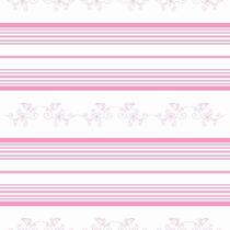 Papel De Parede Lavável Listrado Rosa Horizontal 12M