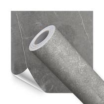 Papel de Parede Lavavel Modelo Adesivo Marmore Cimento Grafite 200cmx60cm Papel de Parede Lavavel Modelo Adesivo Marmore Cimento Grafite 200cmx60cm