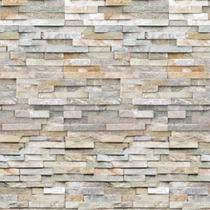 Papel de Parede Lavável Pedra 3D São Tomé Filete 18m Papel de Parede Lavável Pedra 3D São Tomé Filete 18m