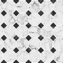 Papel de Parede Lavável Pedra Octagonal Mármore 12m