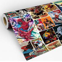 Papel De Parede Lavável Quadrinhos Spider-Man Marvel Adesivo Decoração Vinilico Sala Quarto - Pro Decor