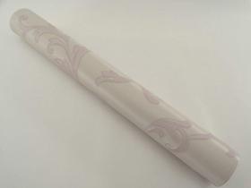 Papel de Parede Lavável - Rosa Claro com Detalhes - Rolo 10m x 53cm - LMS-PPD-760409
