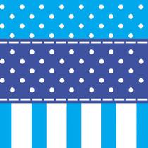 Papel De Parede Listra E Faixa Azul Poa Autocolante Lavavel