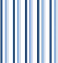 Papel De Parede Listrado Infantil Azul Quarto Menino 3mx58cm