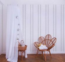 Papel de Parede Listras e Triângulos para Quarto Infantil