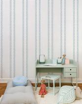 Papel de Parede Listras e Triângulos para Quarto Infantil