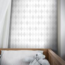 Papel de Parede Losango Clear - Várias Cores