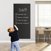 Papel de Parede Lousa Quadro Negro Adesivo 10 metros Preto