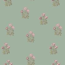 Papel de parede LUKUUI 44 x 500 cm verde com rosas, autoadesivo, impermeável