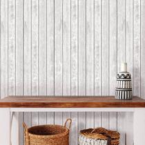 Papel de Parede Madeira Branca Silver 300 Papel de Parede Madeira Branca Silver 300