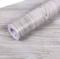 Papel De Parede Madeira Cinza Claro 5 Metros Auto Adesivo Rolo Revestimento Papel De Parede Madeira Cinza Claro 5 Metros Auto Adesivo Rolo Revestimento
