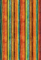 Papel de Parede Madeira Colorida Color Ripas 3D MD 50