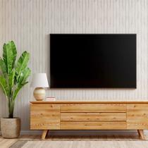 Papel De Parede Madeira Ripada Branca - Egide