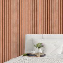 Papel de Parede Madeira Ripada Deck Adesivo Lavável