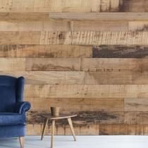 Papel de Parede Madeira Tabuas Demolição Sala Adesivo - 240pcm