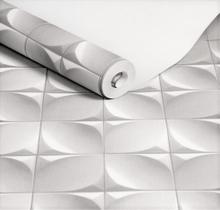 Papel De Parede Magnific Geométrico Placa 3D Vinílico Rolo De 10M