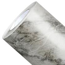 Papel de Parede Mármore Carrara Brilhante Vinil Adesivo Impermeável Lavável Pia Box Mesa 2m X 60cm