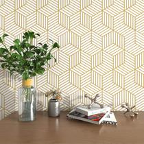 Papel de parede MeLunmer Gold Geometric Peel and Stick 13,7m²