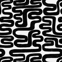 Papel de parede Micpolo preto e branco geométrico 44 x 200 cm