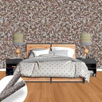 Papel de Parede Mod 017 Granito Marrom Castor Vinilico