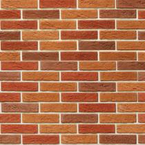 Papel de parede modelo pedras tijolos laranja marrom detalhes Bege 1 Metro