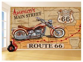 Papel De Parede Moto Retrô Arte Gasolina Mapa 3,5M Bkm127 Papel De Parede Moto Retrô Arte Gasolina Mapa 3,5M Bkm127