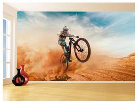 Papel De Parede Mountain Bike Ar Livre Passeio 3,0M Aca43