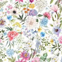 Papel de parede MuralPeel Colorful Flowers Garden Autoadesivo