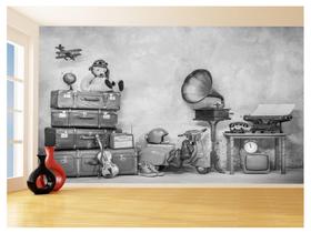 Papel De Parede Musica Gramofone Vitrola Retrô 3,5M Mus60 - Você Decora Papel De Parede Musica Gramofone Vitrola Retrô 3,5M Mus60 - Você Decora