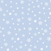 Papel de Parede Neve em Flocos Azul e Branco 57x270cm Papel de Parede Neve em Flocos Azul e Branco 57x270cm