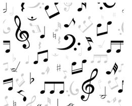 Papel de Parede Notas Musicais Clave de Sol Adesivo Vinílico Clave musical Jonathas