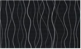Papel de parede ondas preto 45 cm x 5 m adesivo autocolante para sala, quarto, cozinha ou banheiro