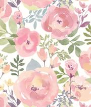 Papel de parede Orainege Floral Peel Stick 43 cm x 500 cm de pêssego