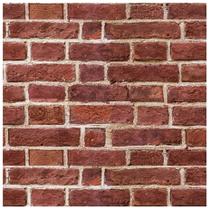 Papel de parede OSECAGE Red Brick Peel and Stick 44cm x 10m
