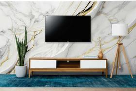 Papel de Parede Painel 3D Mármore Branco com Ouro 3,5M Revestimento Pedra Requinte Auto Colante Papel de Parede Painel 3D Mármore Branco com Ouro 3,5M Revestimento Pedra Requinte Auto Colante