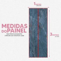 Papel De Parede Painel 3D Mármore Calacata ul Lavável 1M