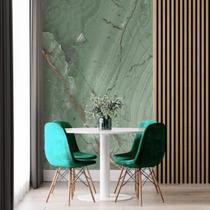 Papel de Parede Painel 3D Mármore Carrara Verde 2M Claro Revestimento Auto Colante Marmorizado