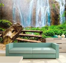 Papel de Parede - Painel Adesivo Cachoeira 3D 3,75M² na 048 - Voce Decorando