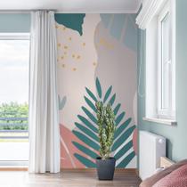 Papel de Parede Painel Floral Folhagem 2 rolos - 3m² Papel de Parede Painel Floral Folhagem 2 rolos - 3m²
