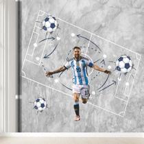 Papel De Parede Painel Futebol Messi Campo Estádio Infantil Papel De Parede Painel Futebol Messi Campo Estádio Infantil