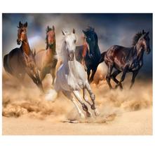 Papel De Parede Paisagem 3d Cavalos Rancho Completo GG142