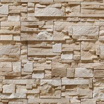 Papel de Parede para Quarto e Sala Pedras Canjiquinha e Pedras Palito em Tons de Cinza e Bege 10 Metros Papel de Parede para Quarto e Sala Pedras Canjiquinha e Pedras Palito em Tons de Cinza e Bege 10 Metros