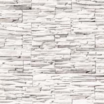 Papel De parede Para Quartos E Sala estilo pedras canjiquinhas Em Tons De Cinza E Branco