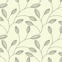 Papel de Parede para Sala Folhas Minimalista 57x270cm
