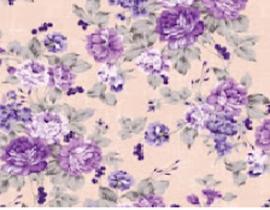 Papel De Parede Para Sala Quarto Floral Flores Lilás Em 3d Adesivo Lavável FL103