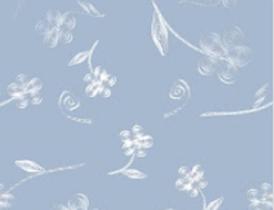Papel De Parede Para Sala Quarto Floral Fundo Azul Em 3d Adesivo Lavável FL116